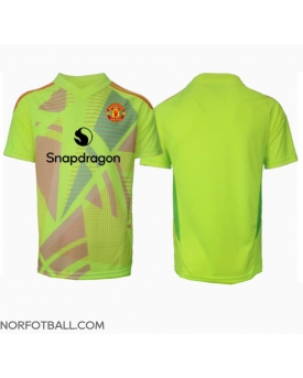 Billige Fotballdrakt Manchester United Keeper Replika Bortedrakt 2024-25 Kortermet